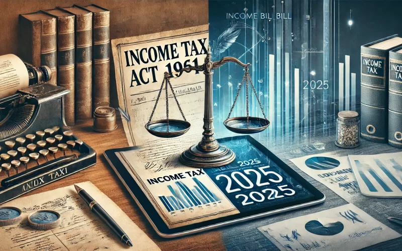 comparative analysis of Income Tax Act 1961 and Income Tax Bill 2025