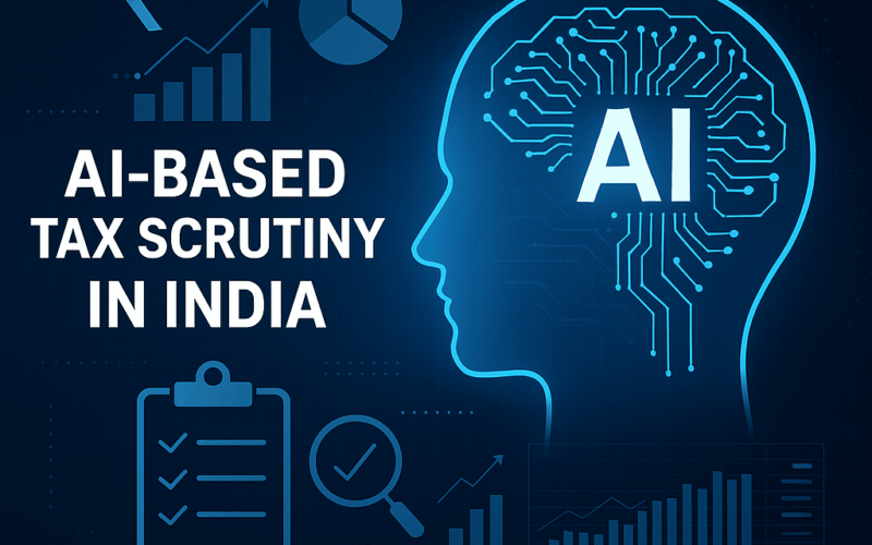 "Artificial Intelligence analyzing income tax data in India"